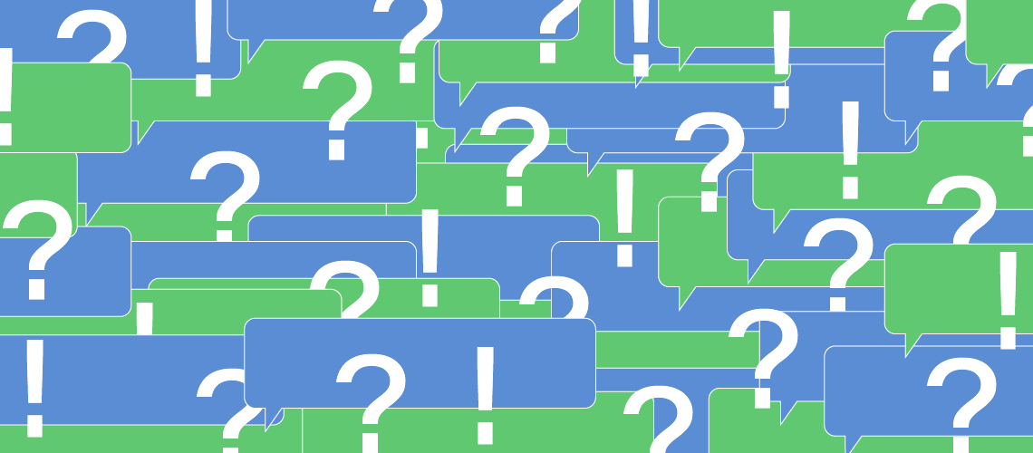 Illustration of question marks