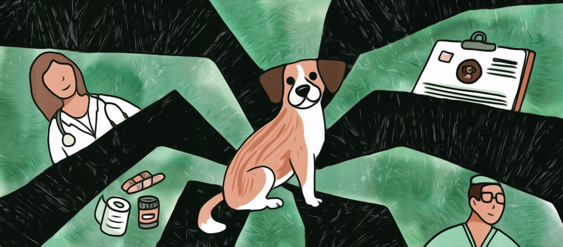 Illustration of a dog.