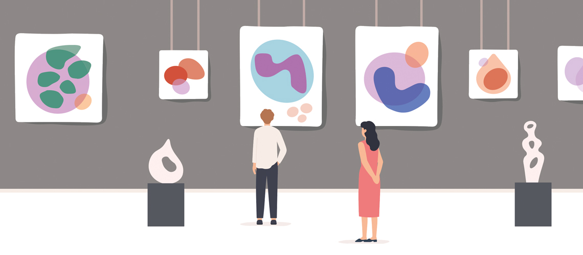 Art gallery illustration.