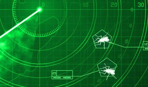 Illustration of bugs on a radar screen.