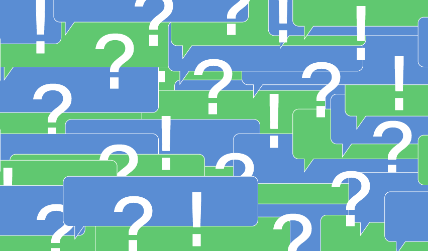 Illustration of question marks