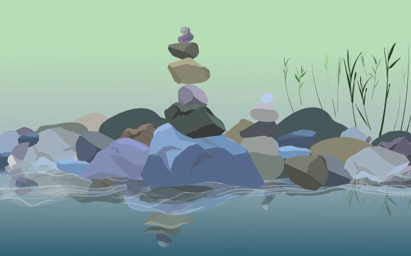 Rock pile