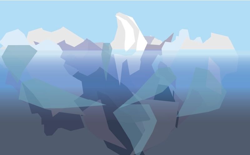 Tooth berg illustration