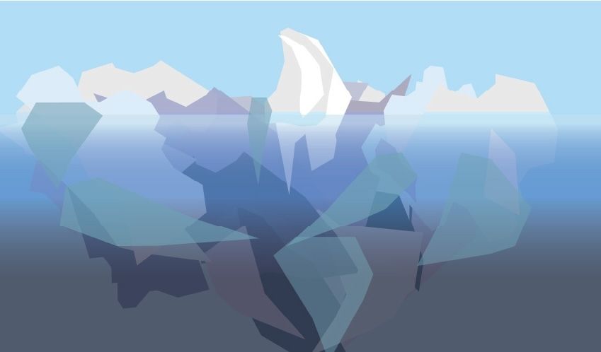 Tooth berg illustration
