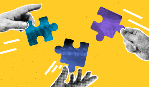 Illustration of the puzzle pieces.