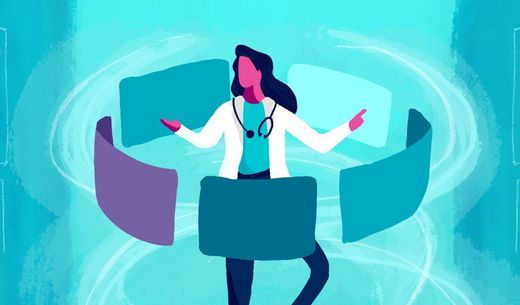 Practice manager illustration.