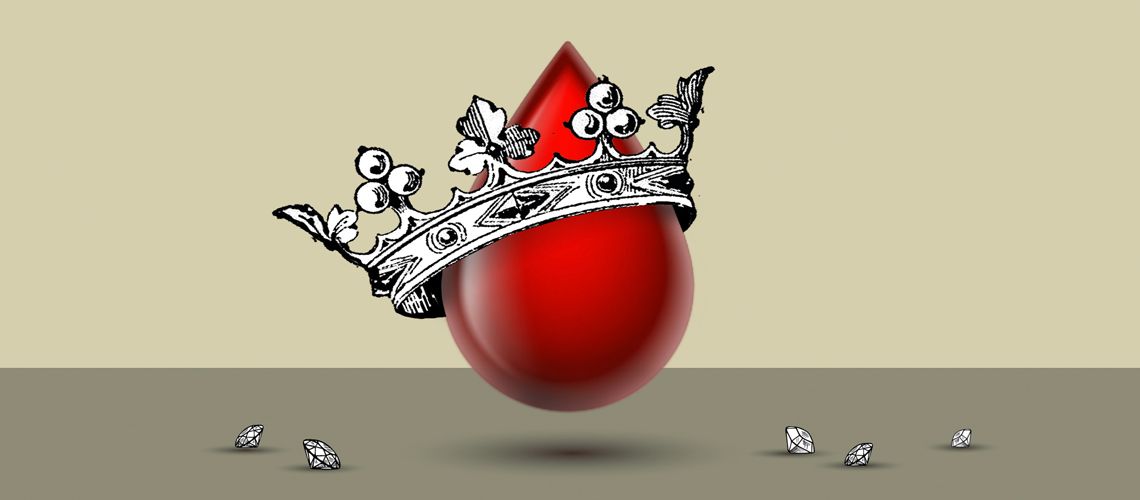 Illustration of a blood drop.
