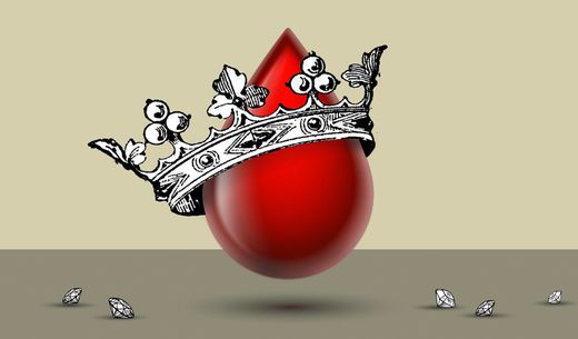 Illustration of a blood drop.