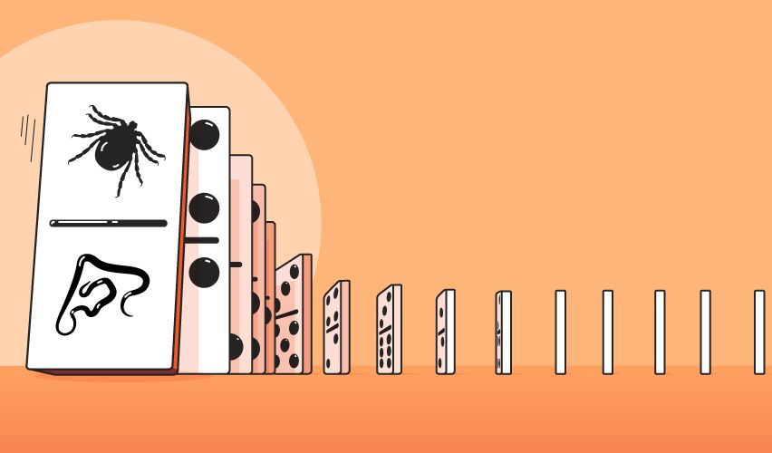 Dominoes illustration.