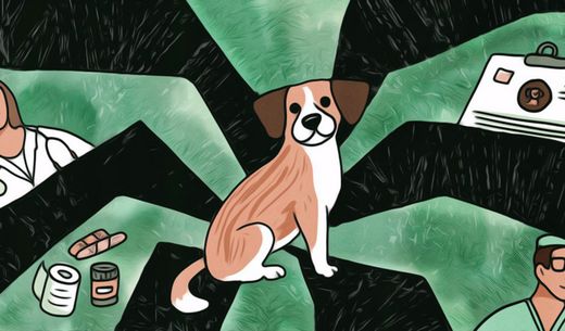 Illustration of a dog.