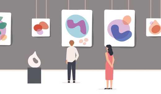 Art gallery illustration.